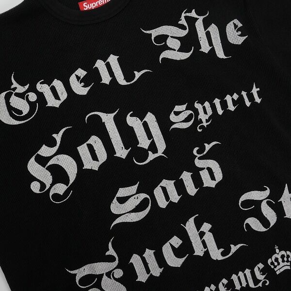 Size【L】 SUPREME シュプリーム 25FW Angel Thermal Black サーマル