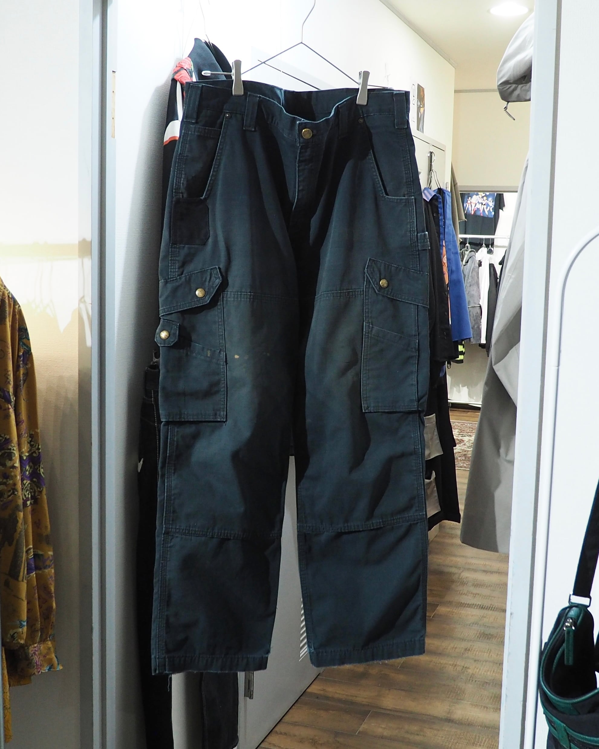 ” Carhartt - 襤褸 ” Beautiful Fade Aging × Damage vintage wide Painter pants