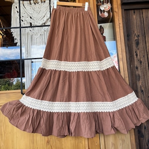 ボヘミアンマキシ丈スカート