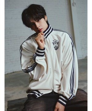 トレカ付き！★CRAVITY セリム 着用！！【TRAVEL】JERSEY TRACK JACKET IVORY