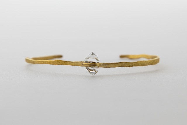 Harkimer Diamond Brass Bangle_No.S2