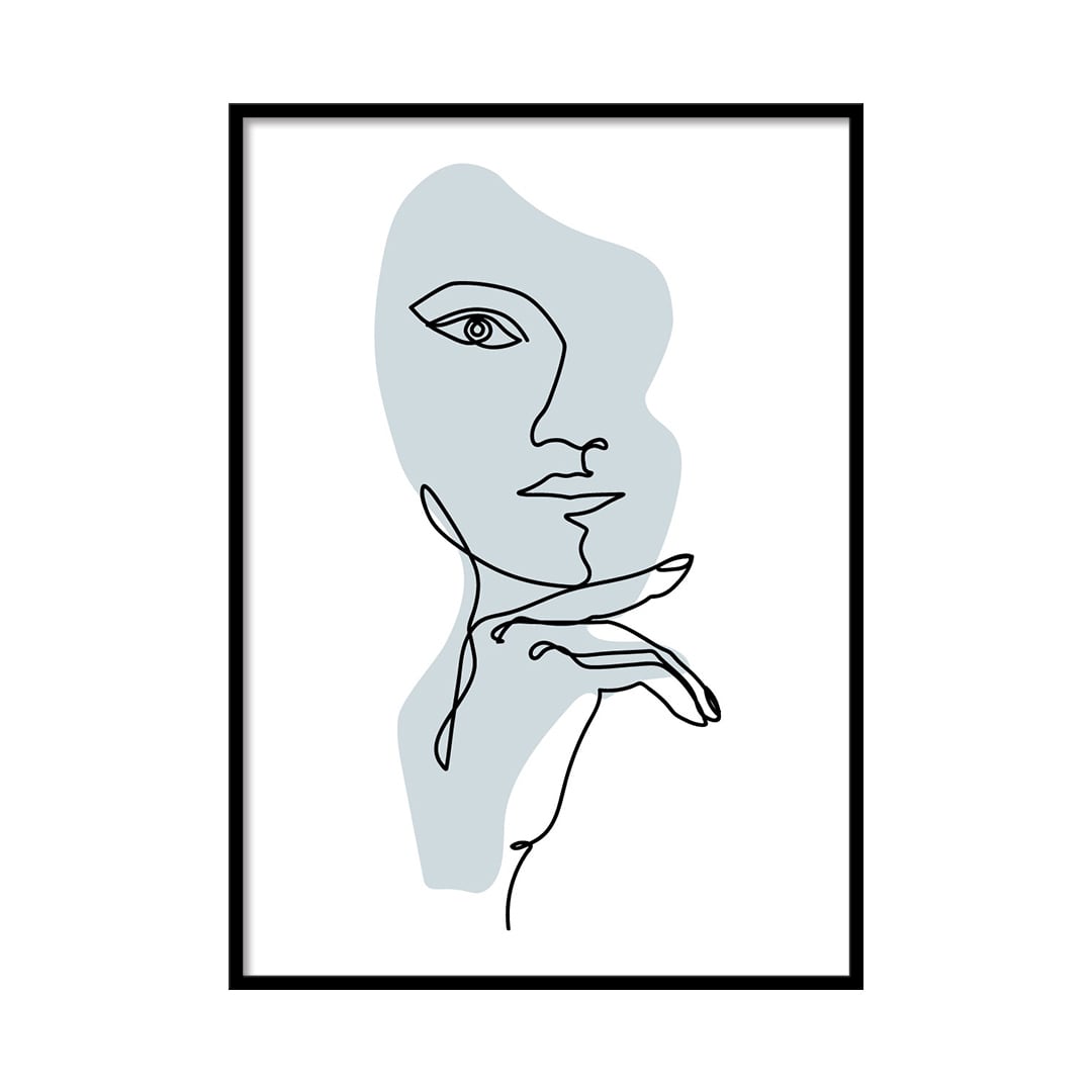 A0219 / 線画アート / アートポスター【 A4 / A3 / A2 / A1 サイズ・フレーム 付きに変更可 】
