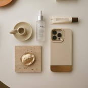 ［ phone case ］beige gold