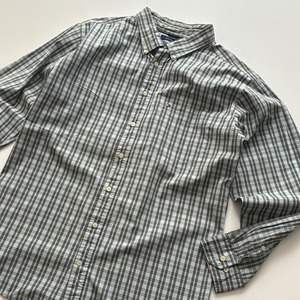 -USED- TOMMY HILFIGER CHECK L/S SHIRTS  [XXL相当]