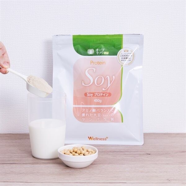 2つセット】オーソサプリpro Soy プロテイン450g（計量スプーン