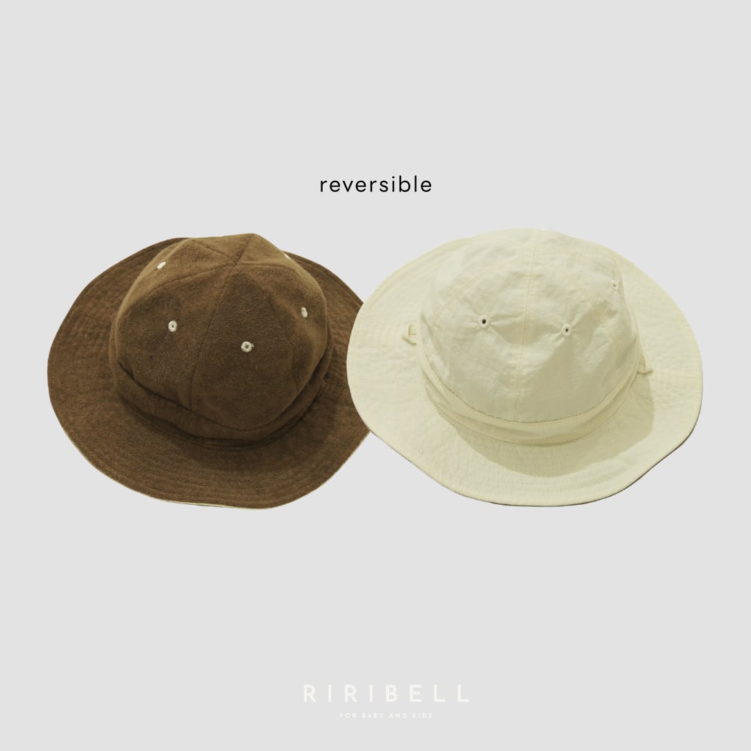 【MOUN TEN.】Baby / reversible adventure hat / mocha × ecru