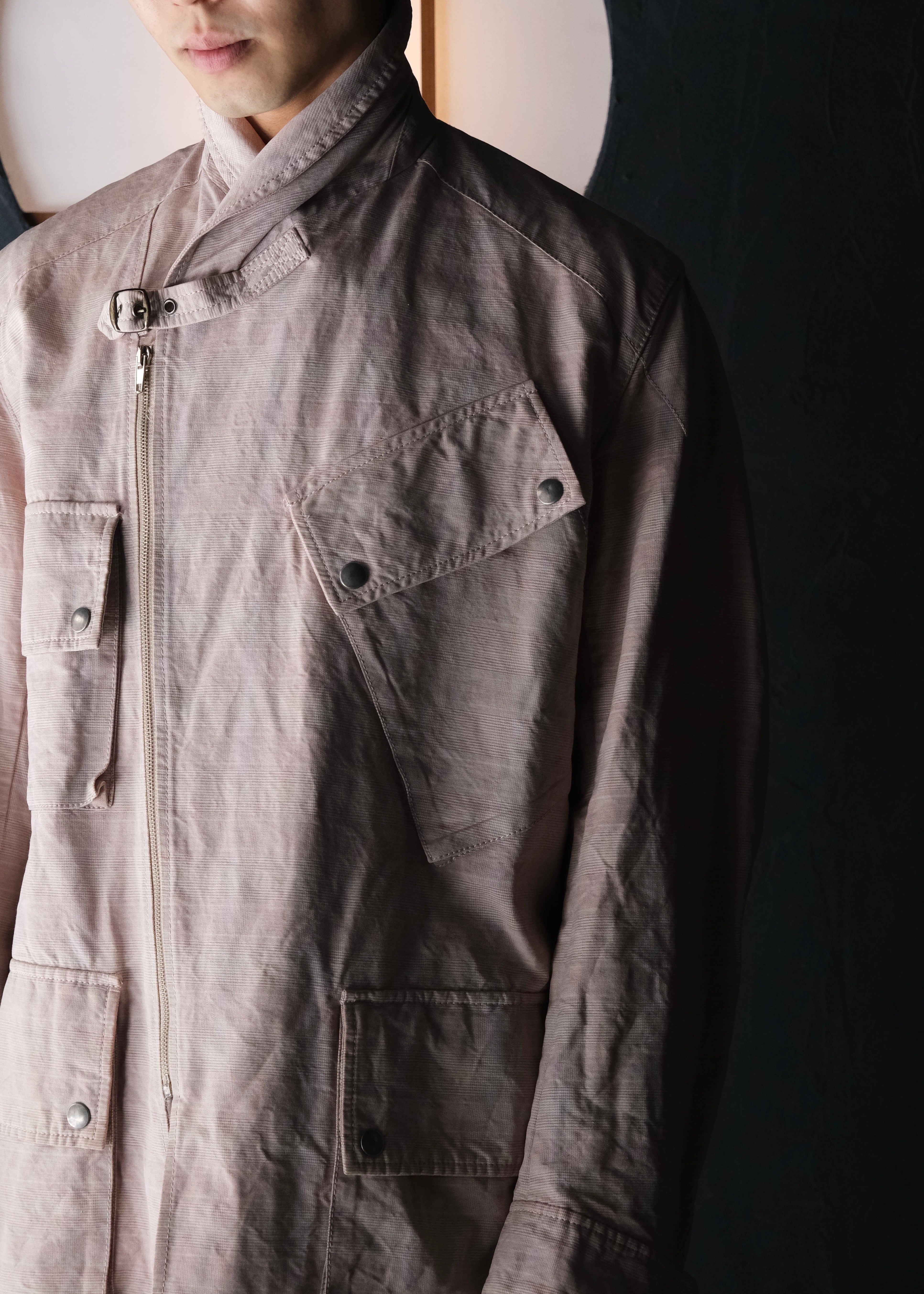 hussein chalayan 05SS shawl collar riders jacket | CETTEN