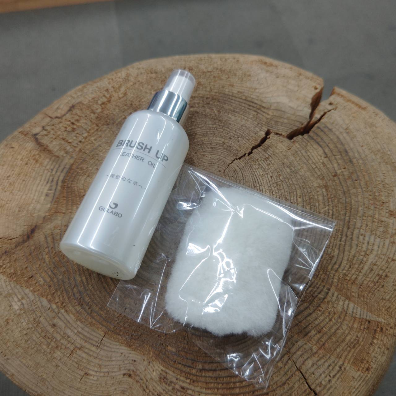 BRUSH UP LEATHER OIL ムートン(小)セット グラブオイル GULABO