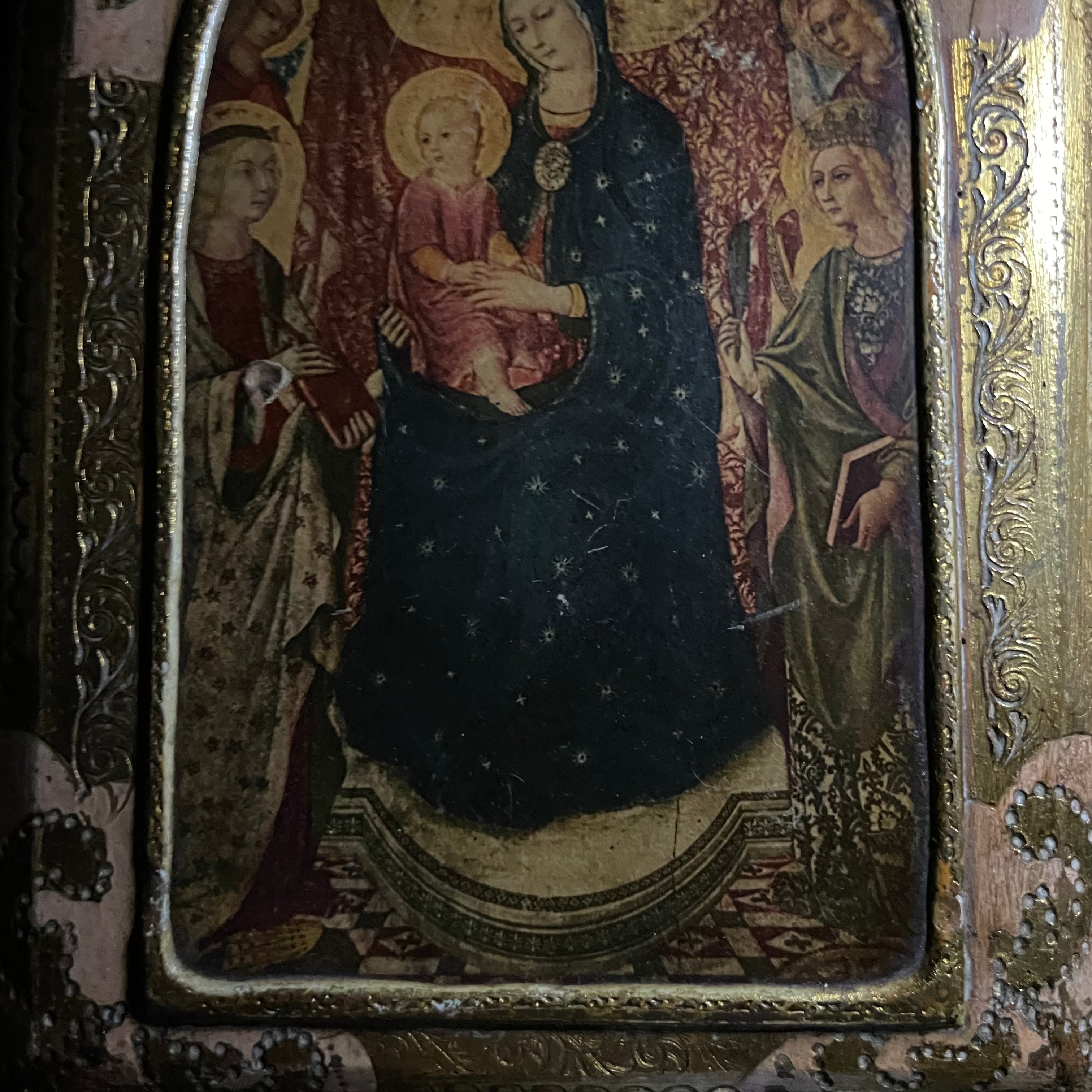 玉座の聖母子祭壇画 | quelque jour（フランスアンティーク