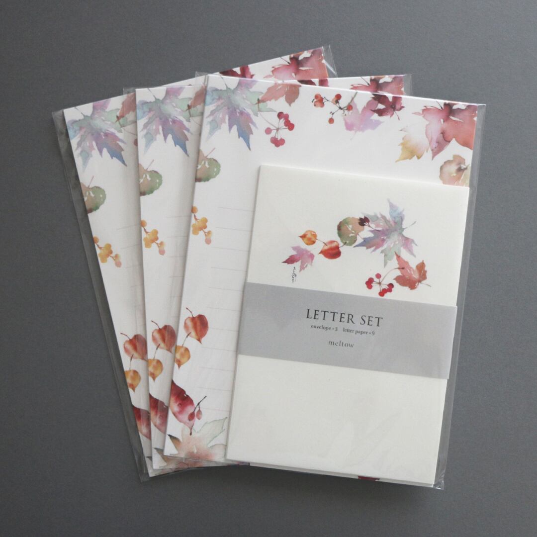 紅葉のレターセット | meltow