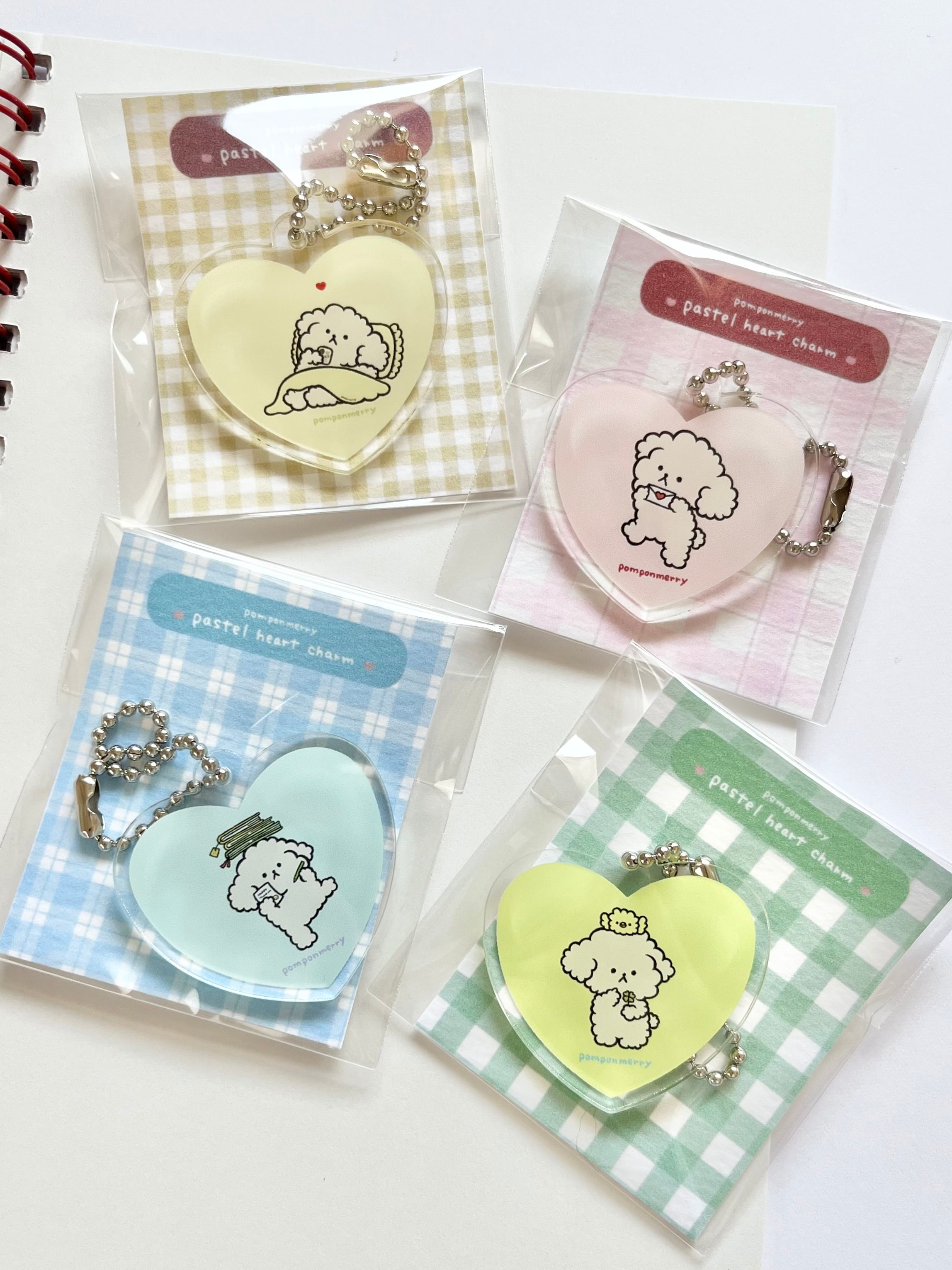 【MY COZY】全4種ハートチャーム