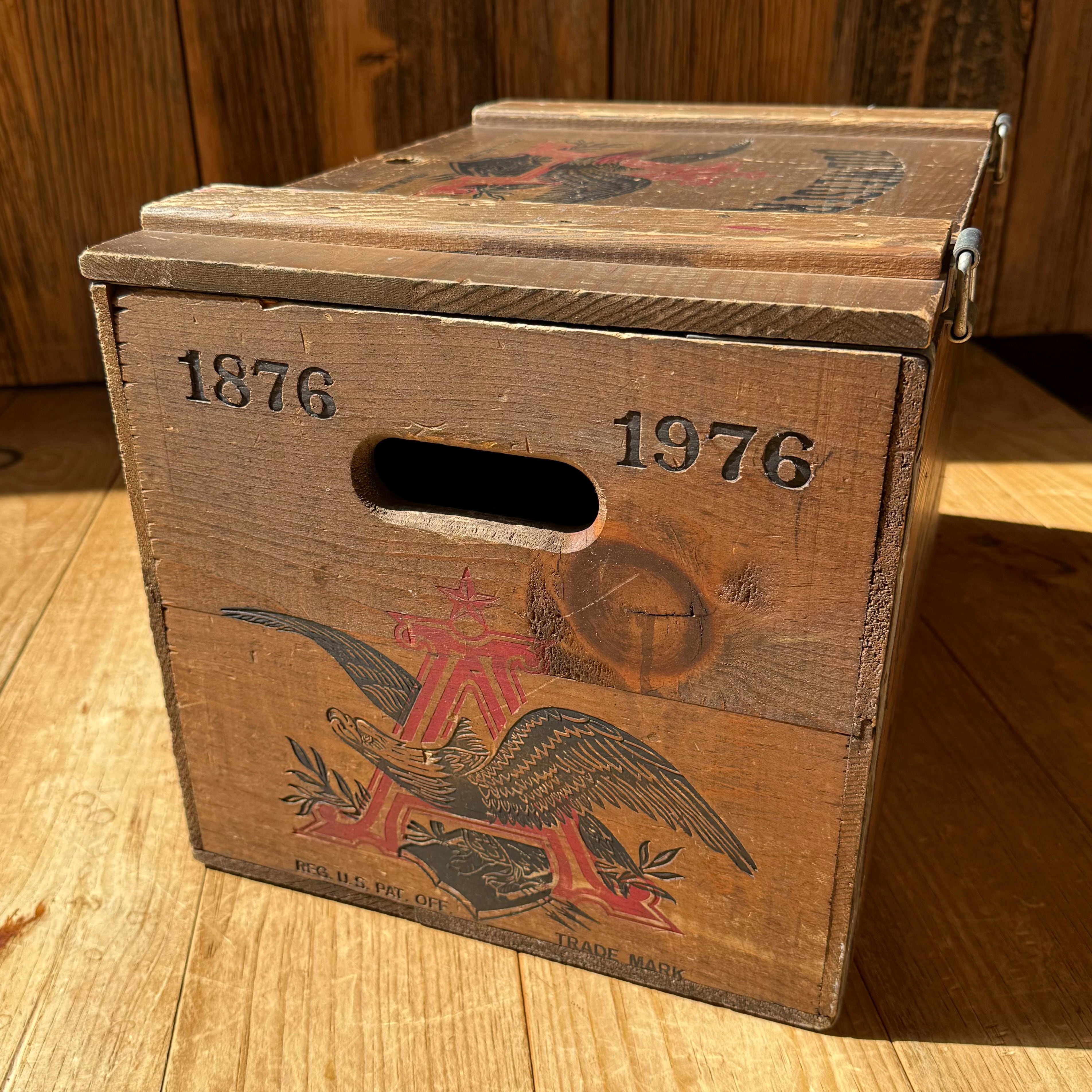 Vintage BUDWEISER Wood Box 木箱 バドワイザー 収納 ディスプレイ