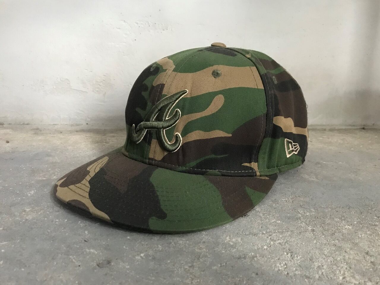 90s NEW ERA six panels cap Atlanta Braves MADE IN USA