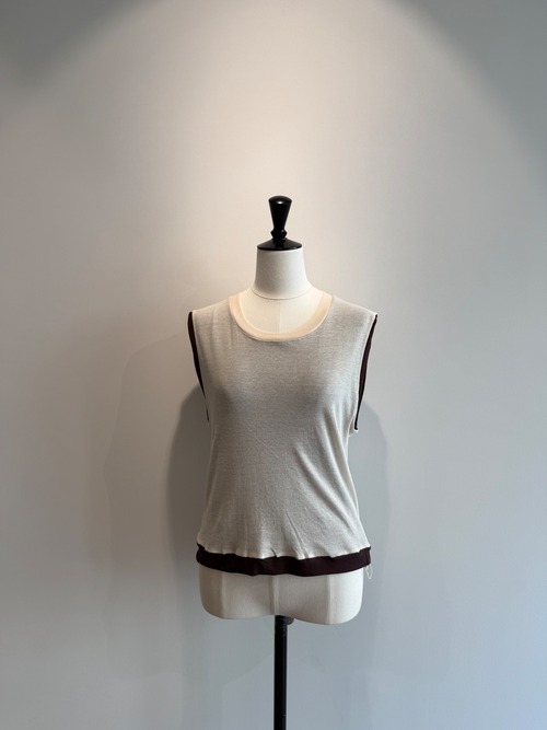 jonnlynx/JL226-CT1100 Double tank beige×brown