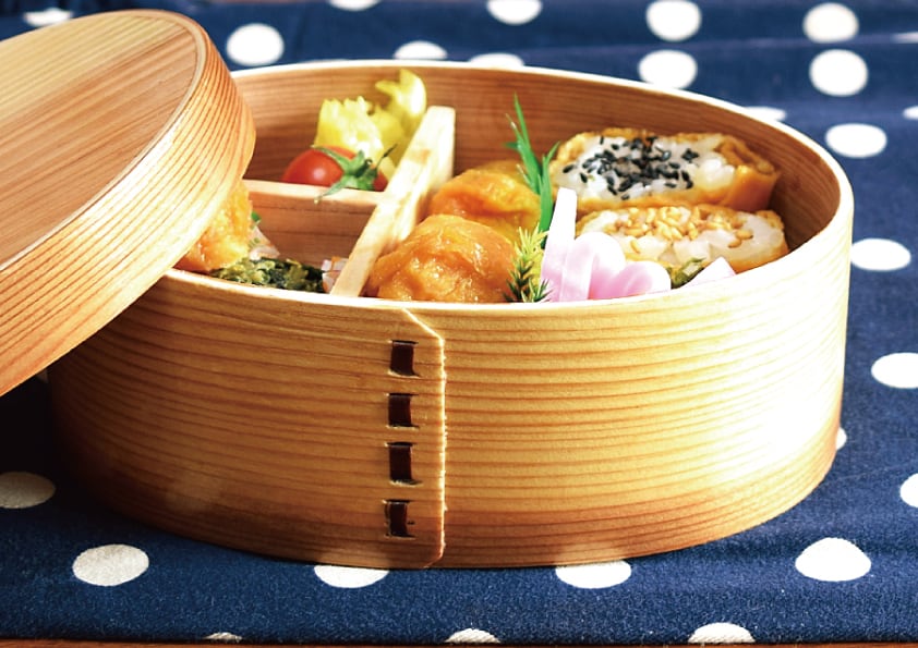 食洗機対応 くつわ型曲げわっぱお弁当箱 【650ml】【山中塗り】【食洗