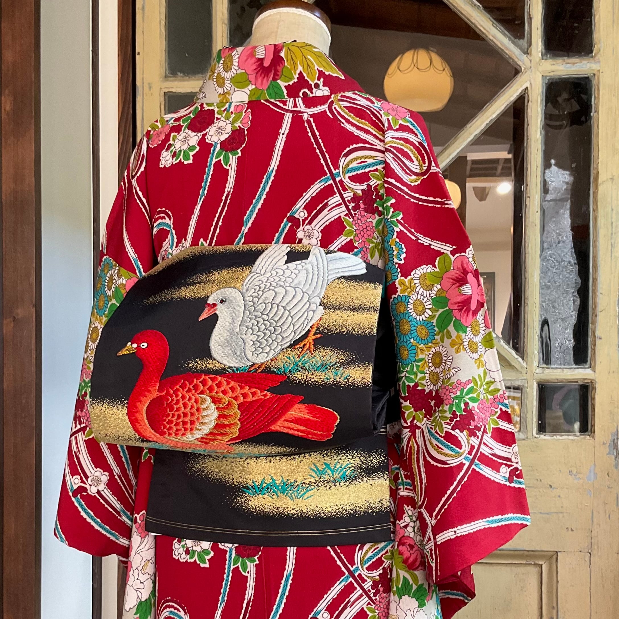 着物さと　豪華 辻が花 絞り 袋帯 正絹 礼装 着物 帯 金糸 辻ヶ花 ラメ 緑 茶色 暈し 煌びやかな 未使用 美品 訪問着（辻が花）の格とコーディネートの基本と注意点を徹底解説