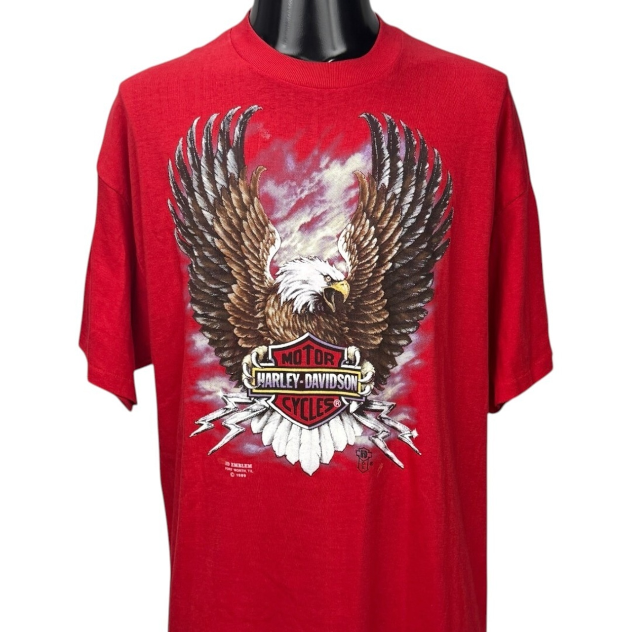 【HARLEY-DAVIDSON】ハーレーダビッドソン "EAGLE & LIGHTNING" 80's Vintage Tシャツ