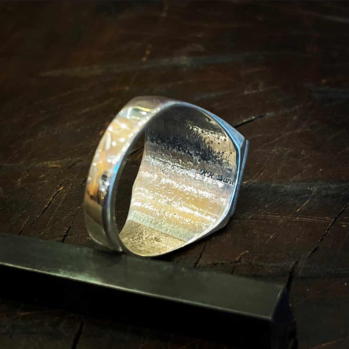 26号 ズニ族インレイ技法STERLING リング