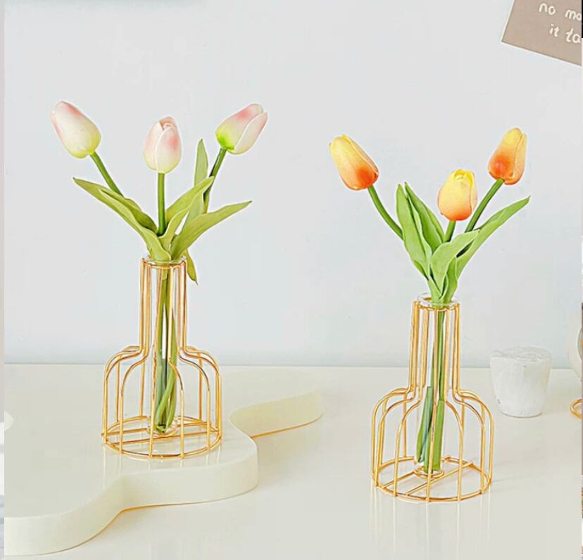 design flower vase➕flower tulip set【m140】