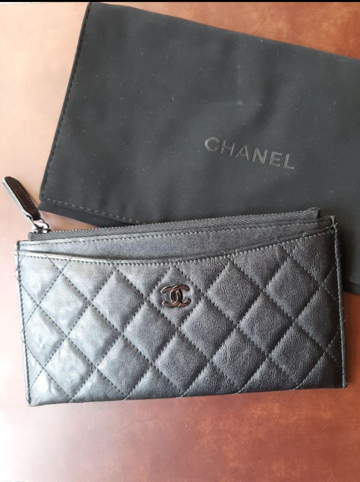 CHANEL シャネル 長財布 レザーポーチ シャネルオム | amsterdam  