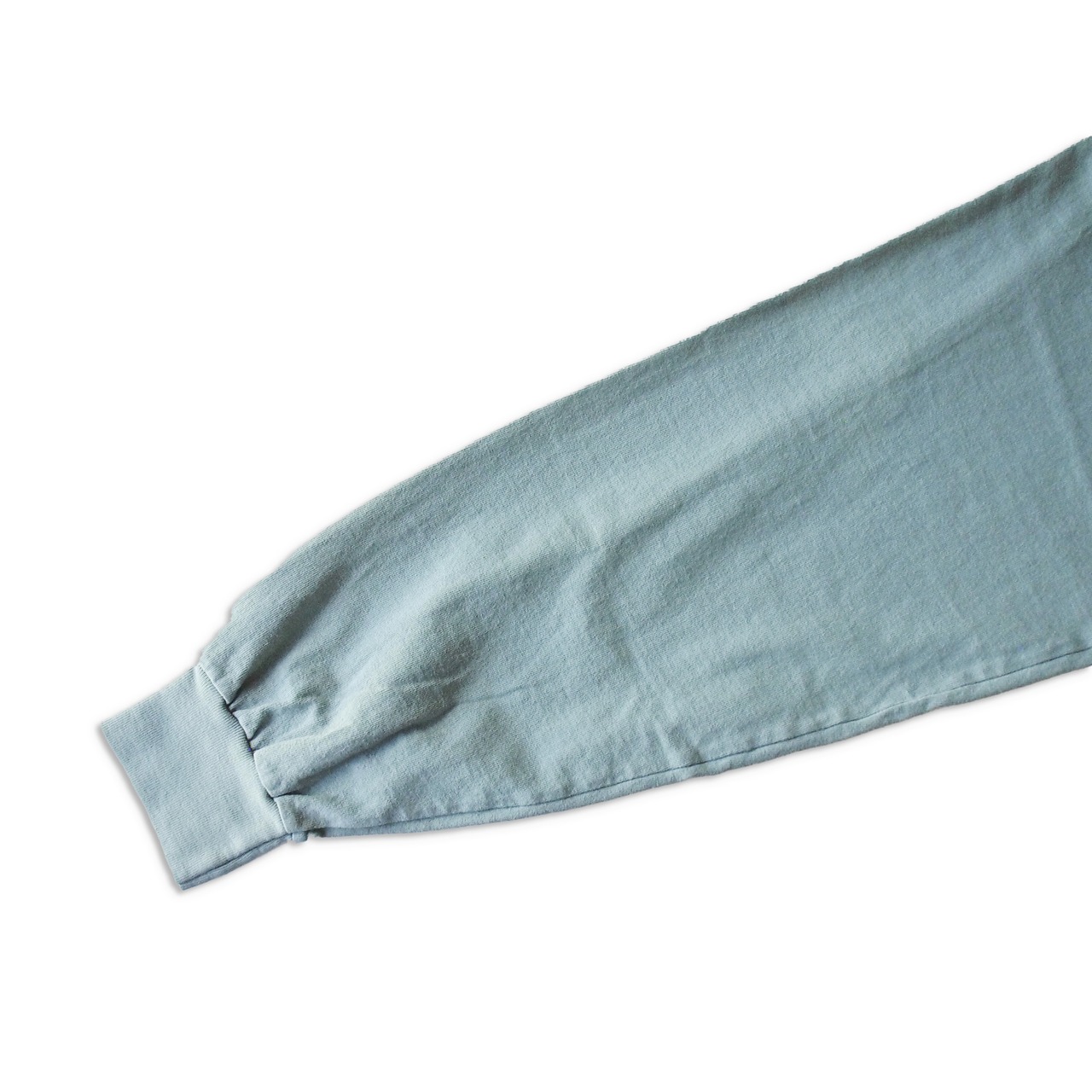 【BUYING TRIP】"Flower" Garment Dye Long Sleeve T-shirt (EMERALD GREEN DYED)