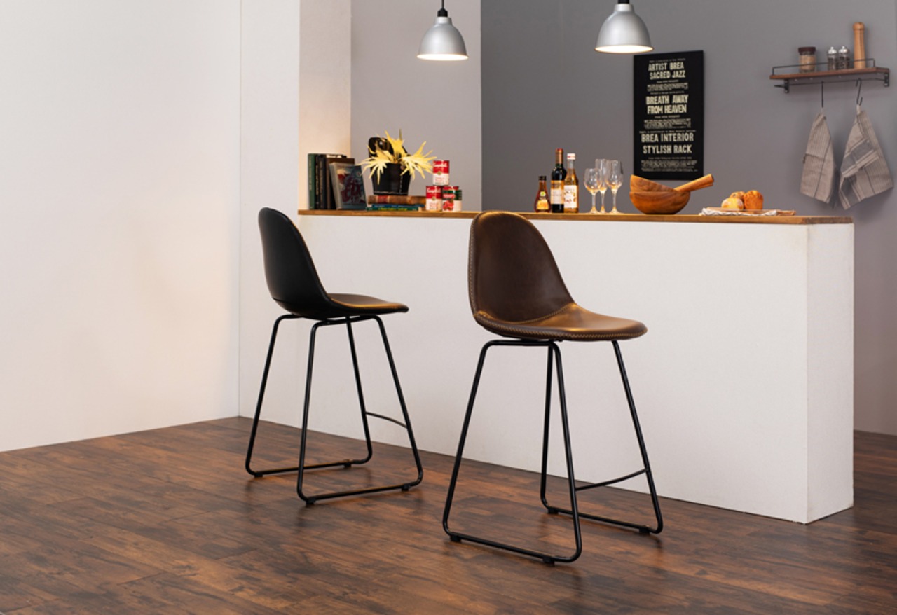 バーチェア 高めの座面 キッチン ダイニング カフェバー