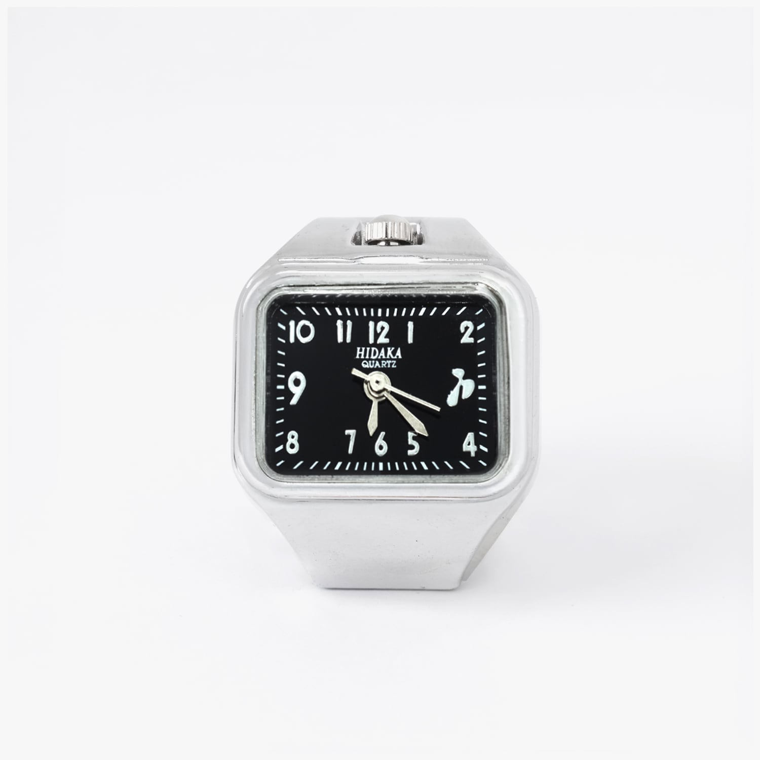 HIDAKA 26AW E/W RING WATCH (SILVER/BLACK)