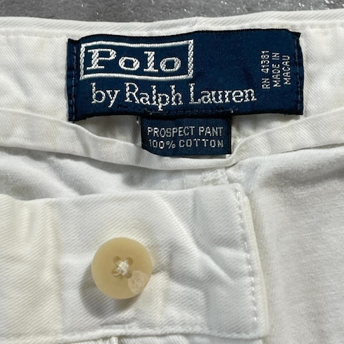 90-00s Ralph Lauren 40/30 ホワイトパンツ 詳細写真2