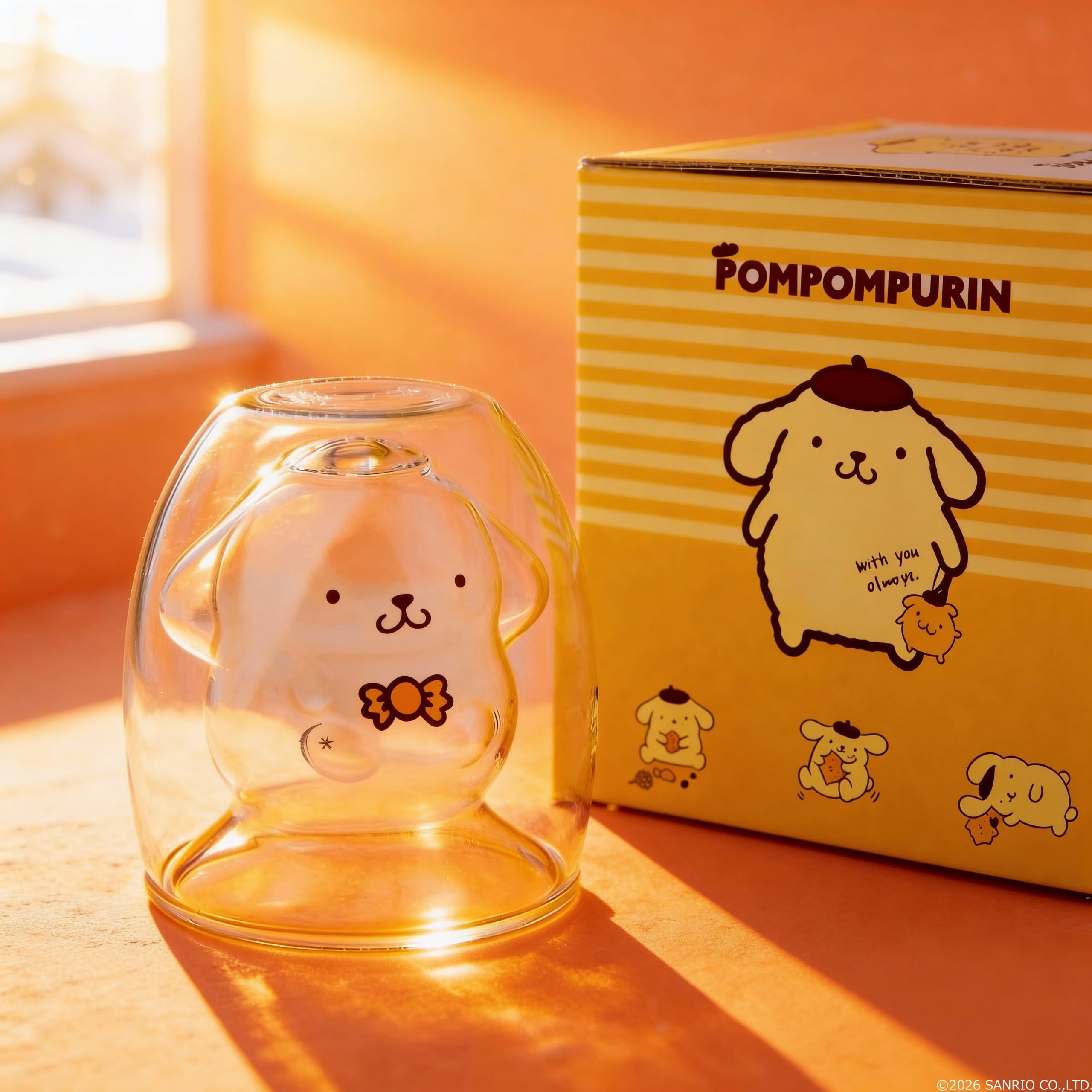99サンリオ ポムポムプリン 陶器キャニスター キャンディポット 【公式