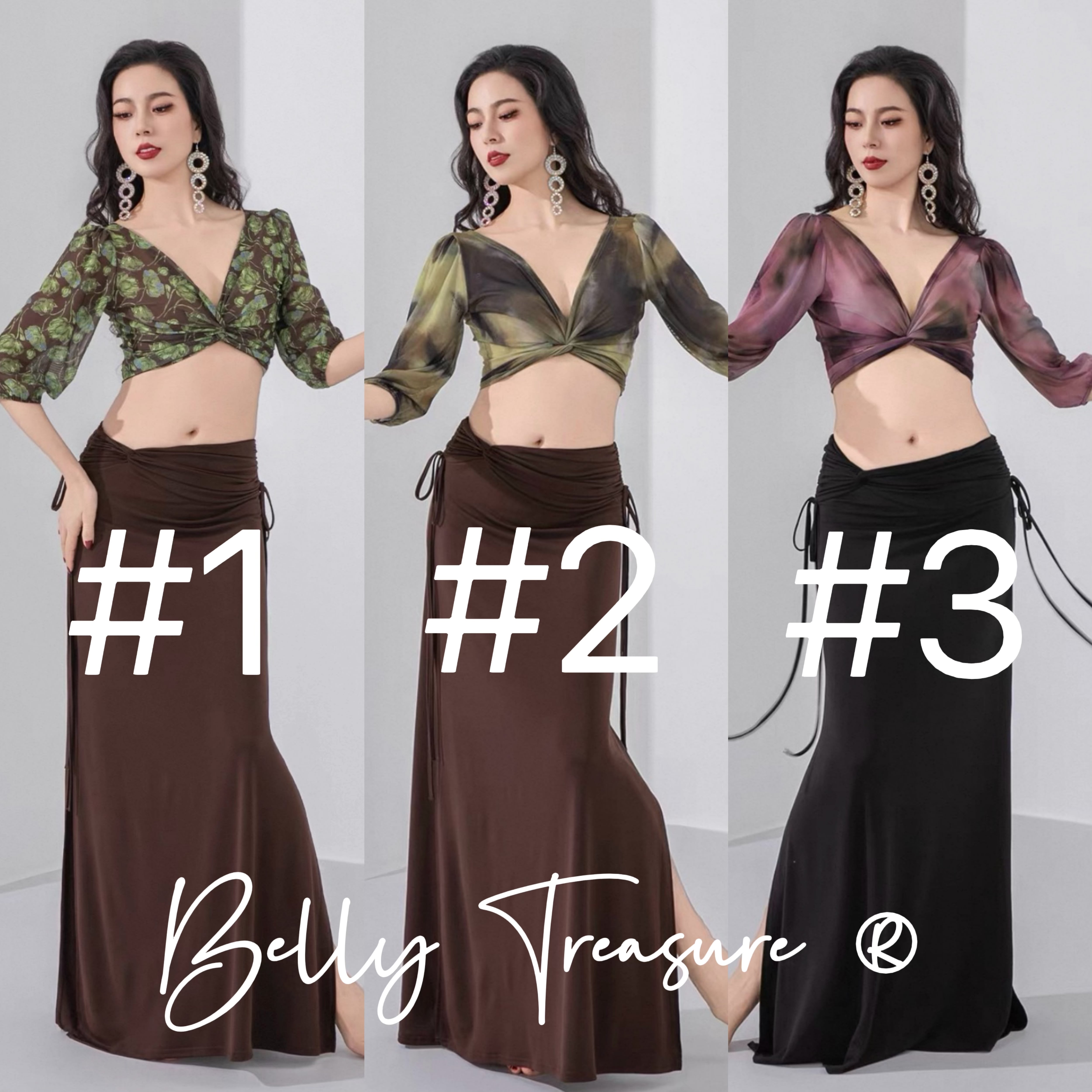 ベリーダンス レッスンウェア 3カラー QCZW ZM550 202603