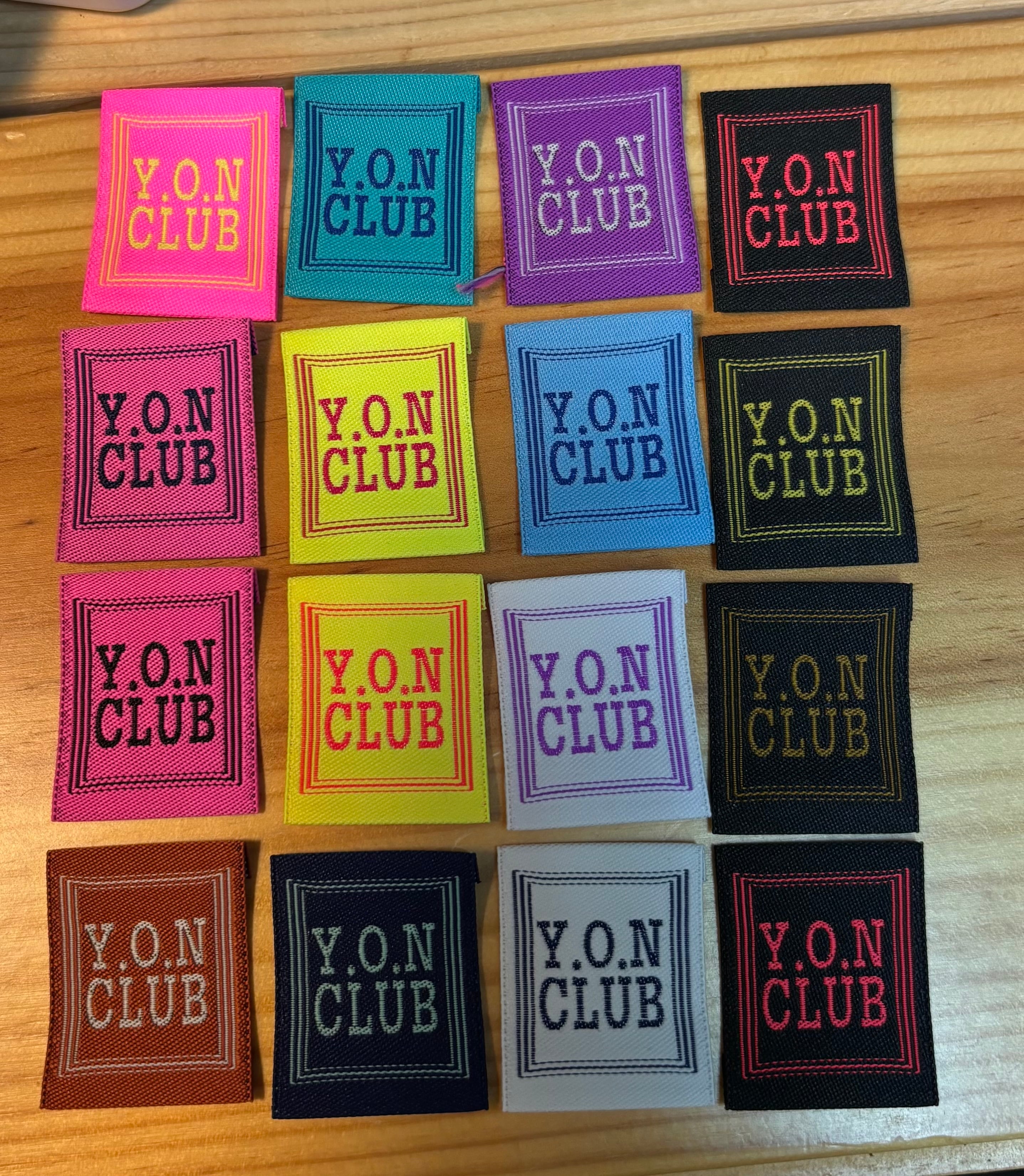 YON CLUB 織ネーム 30ミリx35ミリ 15枚コンプリート | はるじぃ