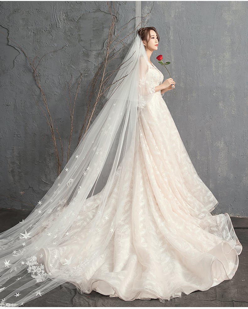 高品質 ウェディングドレス 結婚式 気質 花嫁 豪華 ドレス