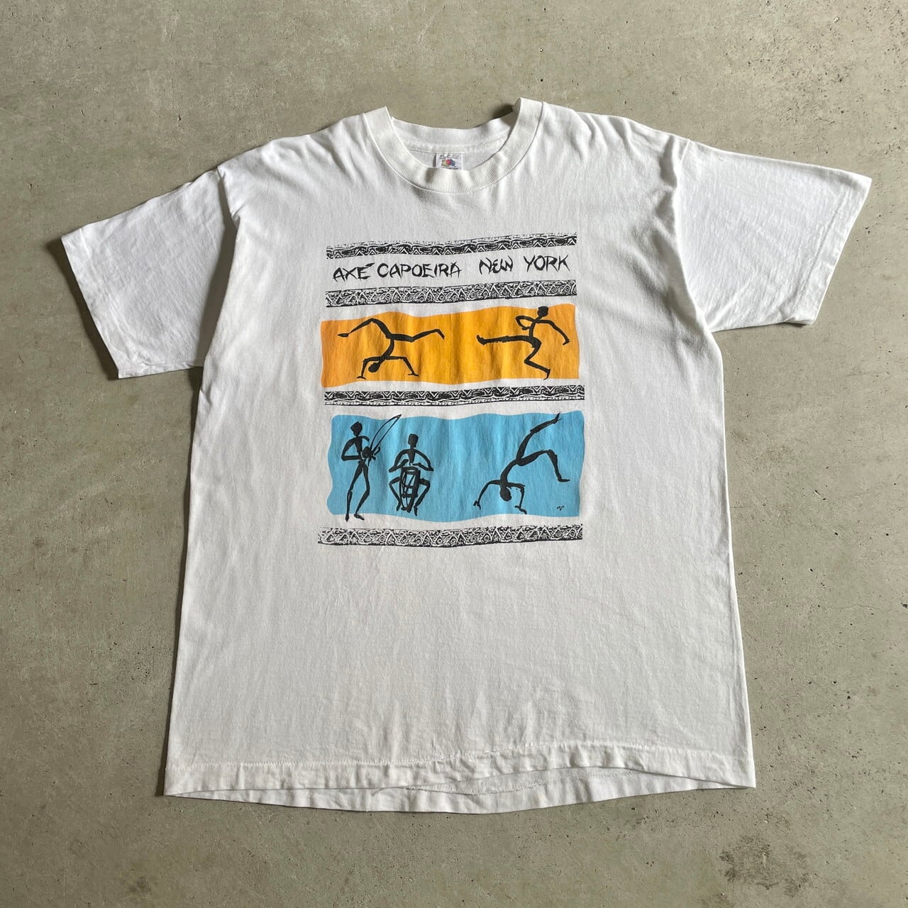90年代 CAPOEIRA カポエイラ アートプリント Tシャツ メンズXL 古着