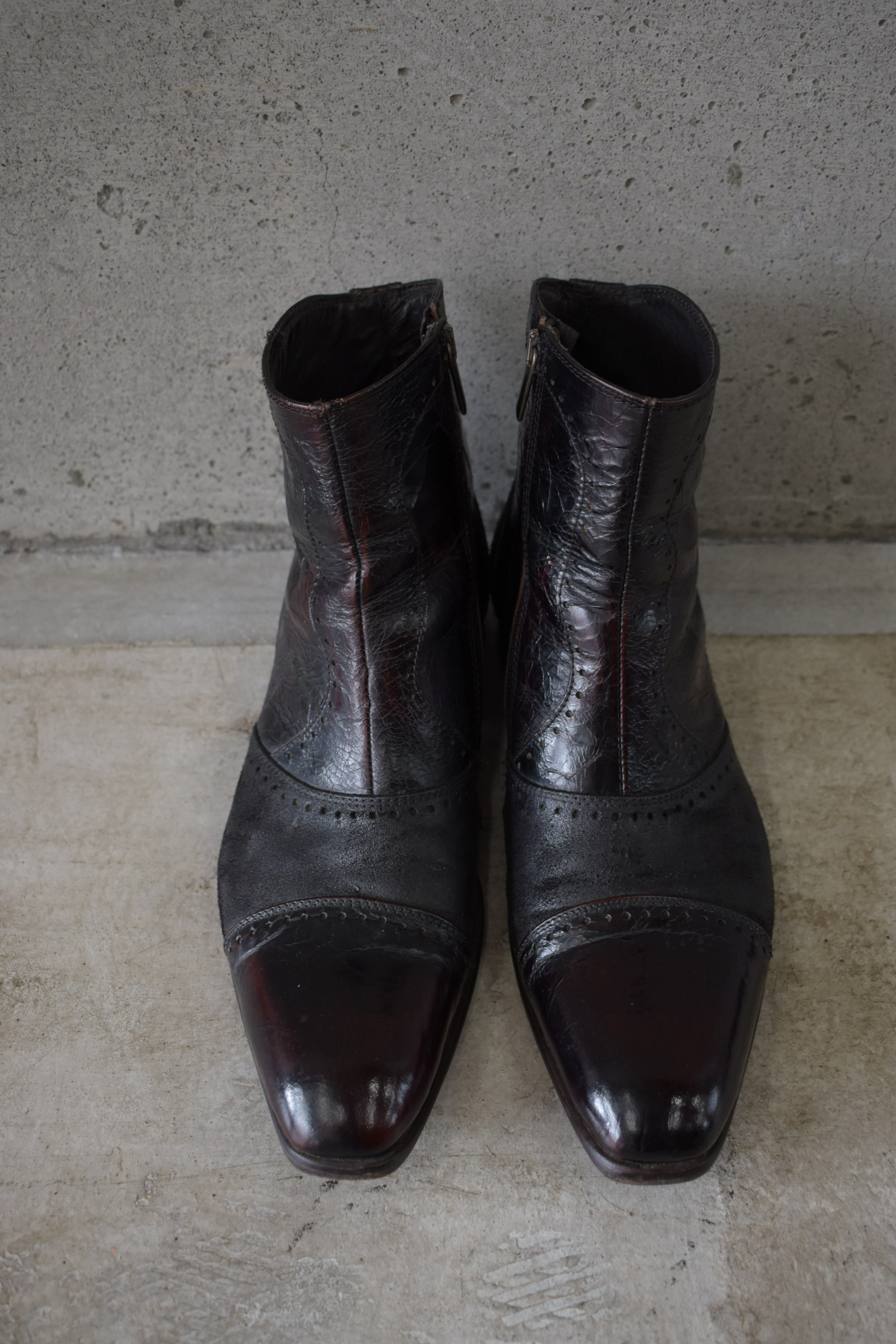 Cracked finish boots
