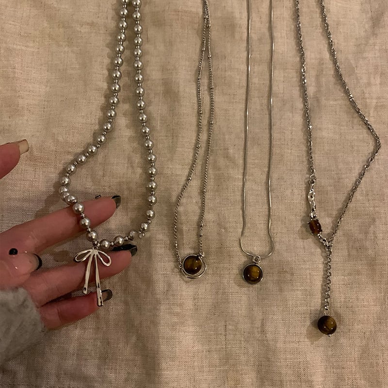 Somedayif虎目石のネックレス 4s