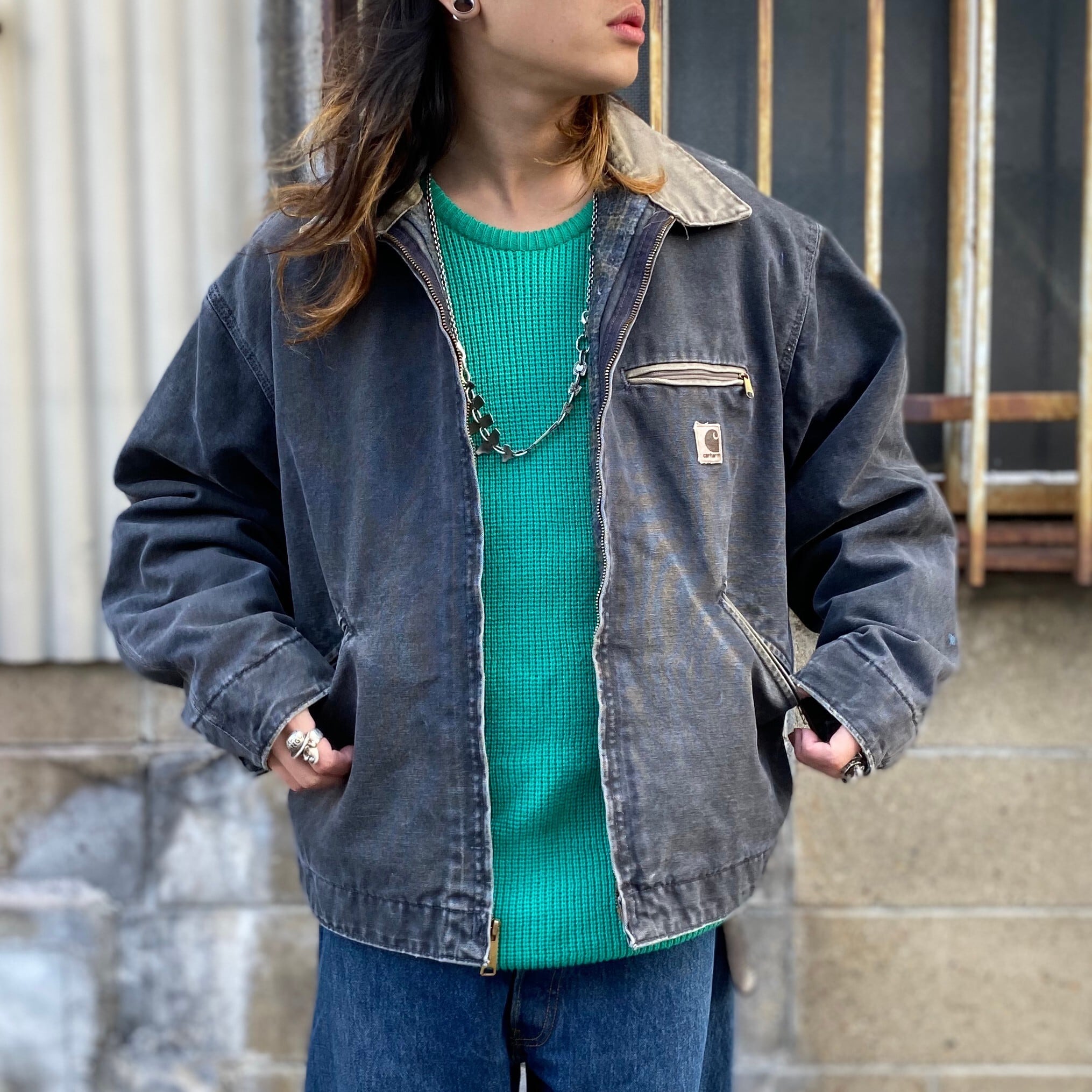 carhartt カーハート デトロイト ジャケット 90s ダークブラウン-