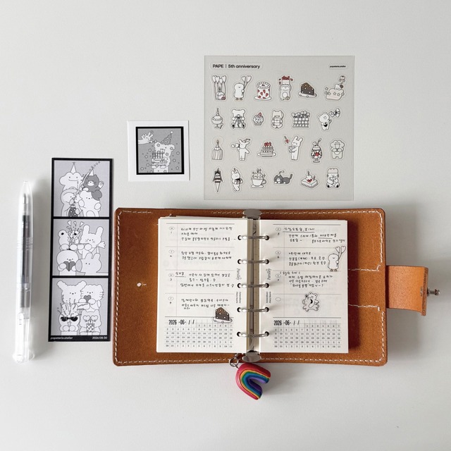 ★新作予約 papeterie.atelier 〔PAPE 5周年ステッカー〕