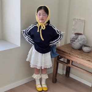 秋サイドリボントレーナーORレースショートパンツ