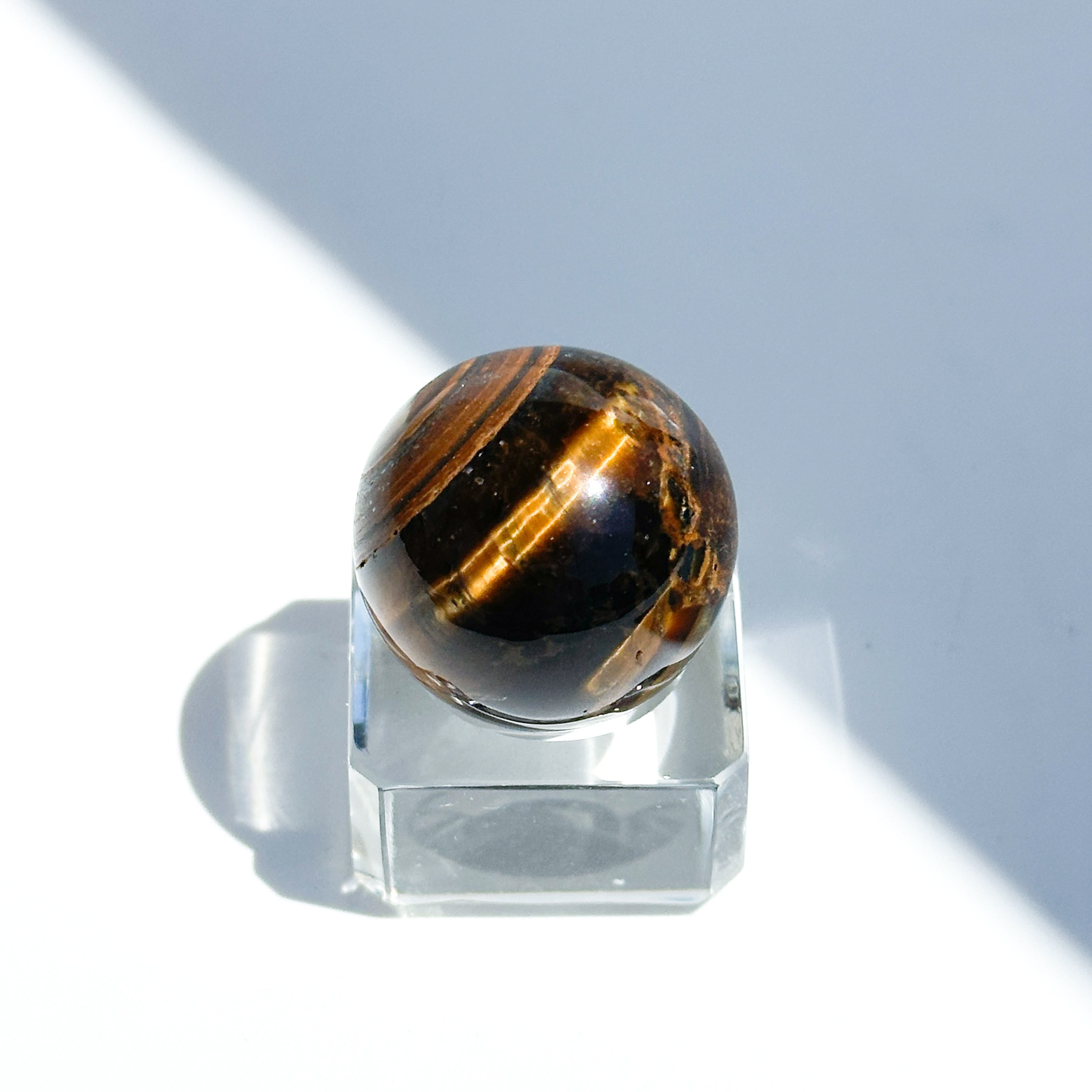 タイガーアイ スフィア（丸玉）53◇ Tiger's eye ◇天然石・鉱物
