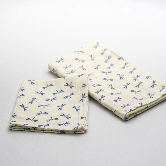 二重ガーゼタオル　日本の文様（ゲストタオル）