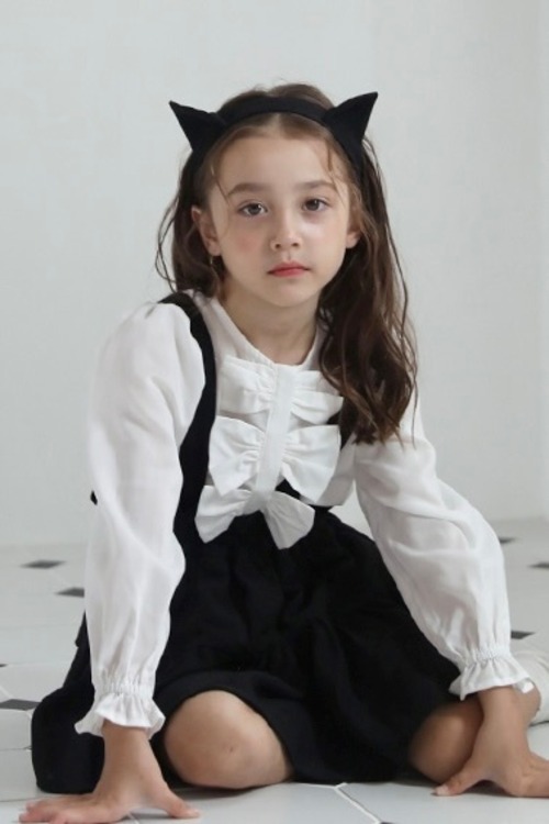 Black cat set〈スカート・猫耳 2点SET〉