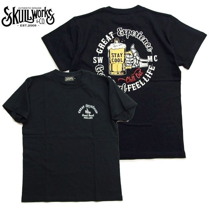 SKULL WORKS Tシャツ スカルビアーTシャツ 112019 ビール