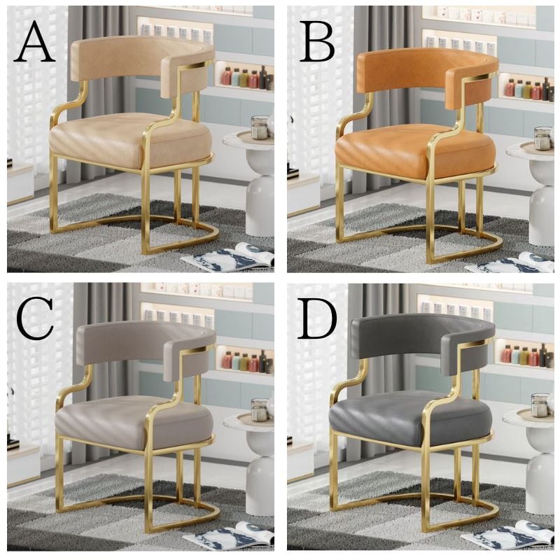 ダイニングチェア ゴールド脚 おしゃれ いす 椅子 サロン デスクチェア