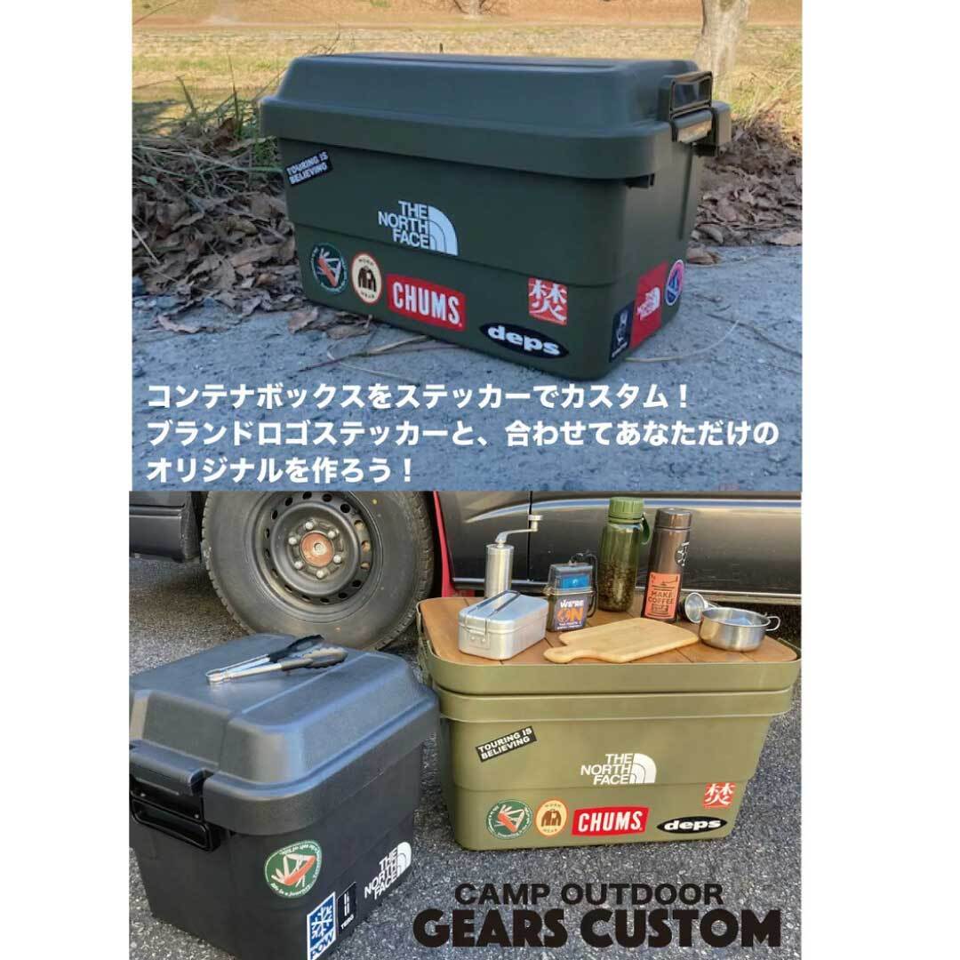19個　キャンプ　ステッカー　アウトドア Let's Go CAMPING キャンプステッカー アウトドア用ステッカー シール