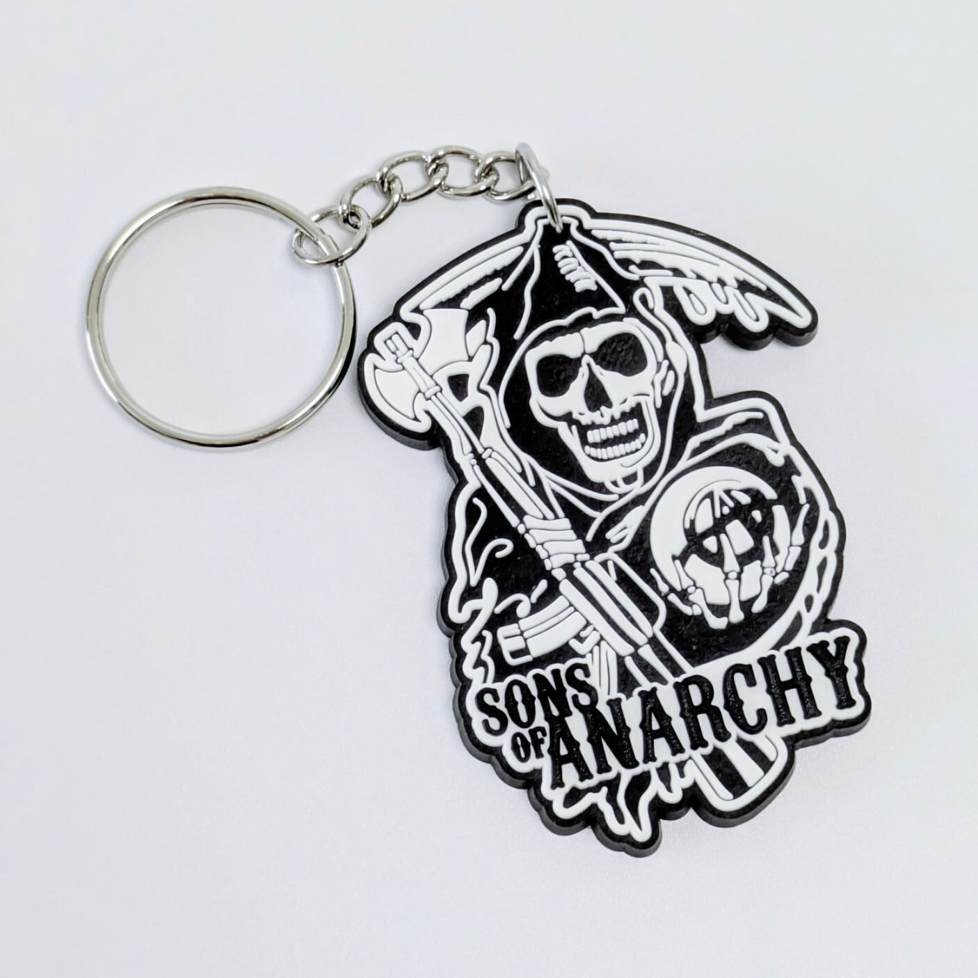 送料無料！ ★ラバーキーホルダー★【 Sons of Anarchy ( サンズオブアナーキー ) 】サムクロ 〚アメリカン雑貨 アメトイ〛