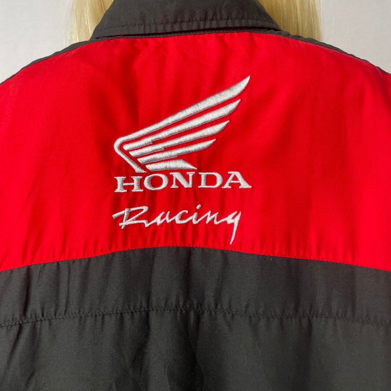 HONDA RACING ホンダ レーシング ワッペン 刺繍 半袖 シャツ メンズL 