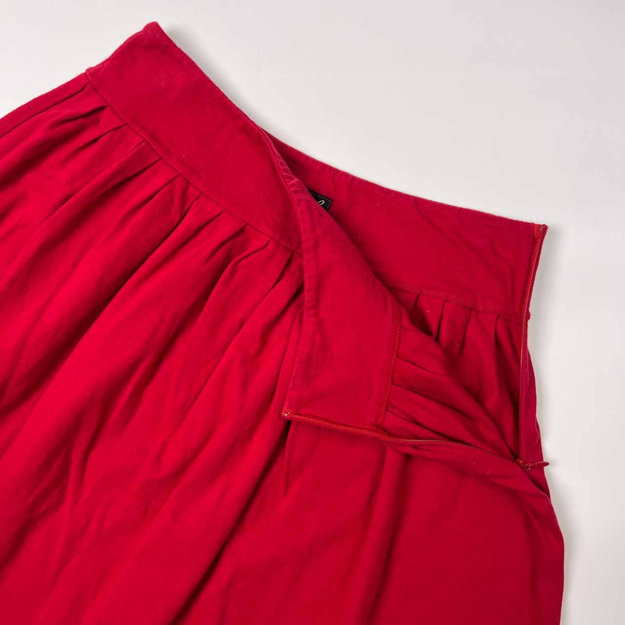 agnes b. アニエスベー ギャザー スウェット スカート サイズ 1 /レッド