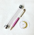 【引寄せの宝石ペン】　ペン本体（ピンク）／宝石（トパーズ）
