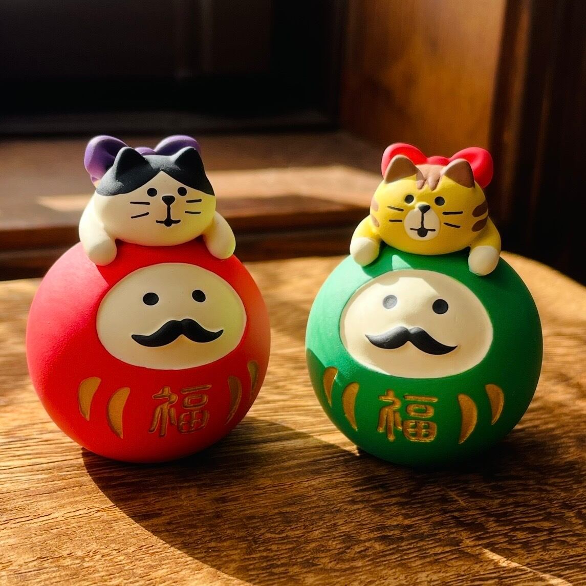 concombre|コンコンブル|だるまLOVE猫 猫雑貨 ねこ ネコ クリスマス ディスプレイ 収集癖 コレクション