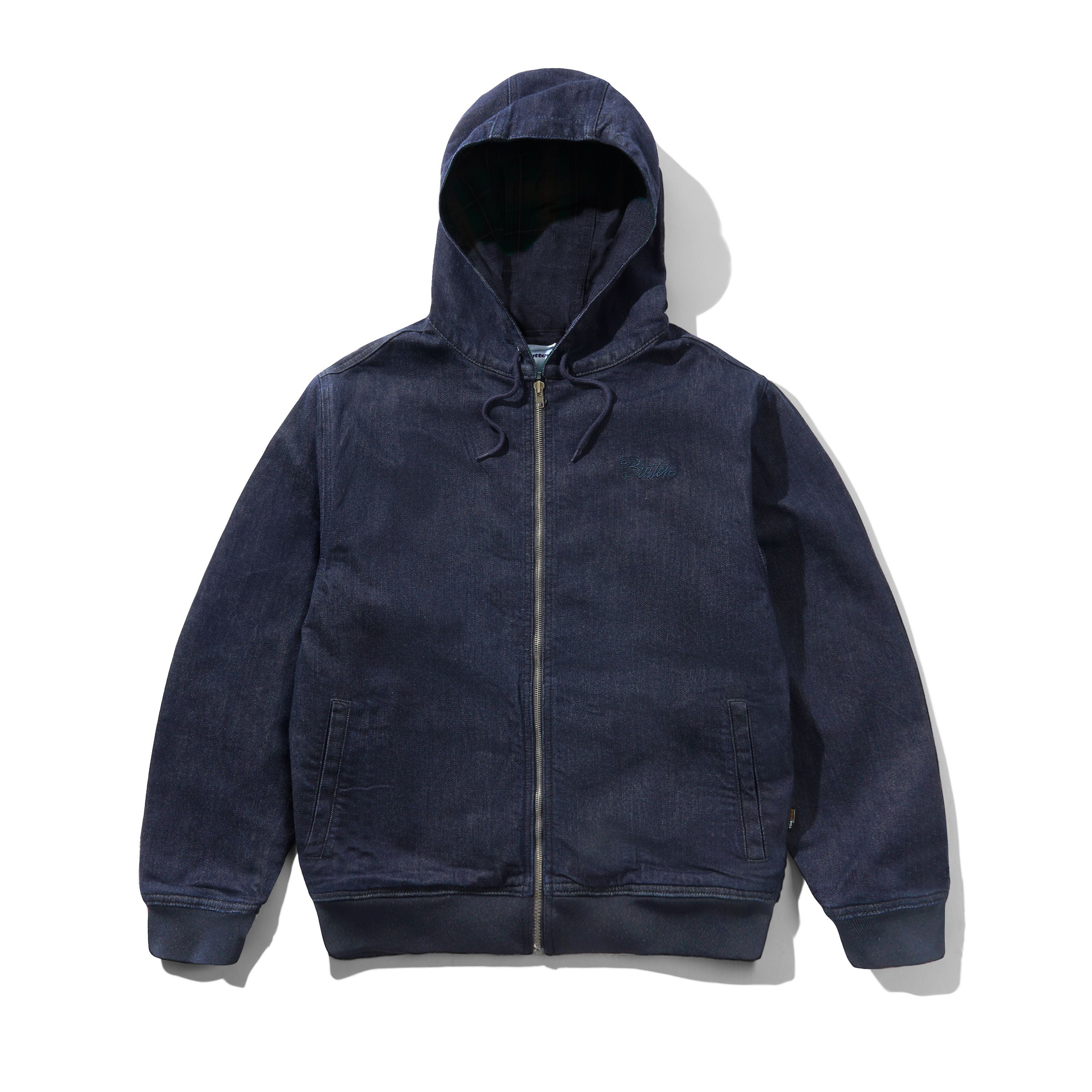 BUTTER GOODS【Hooded Work Jacket Rinsed Indigo】